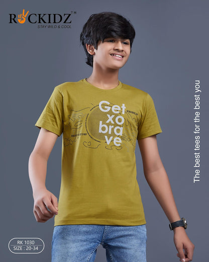 Rk 1030 Rockidz Cotton Biowashed Boys Tshirt Wholesale