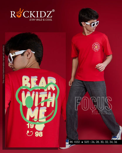 Rk 1032 Rockidz Cotton Biowashed Boys Tshirt Wholesale Rate