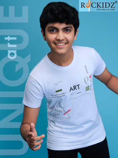 Rk 1033 Rockidz Cotton Biowashed Boys Tshirt Wholesaler India