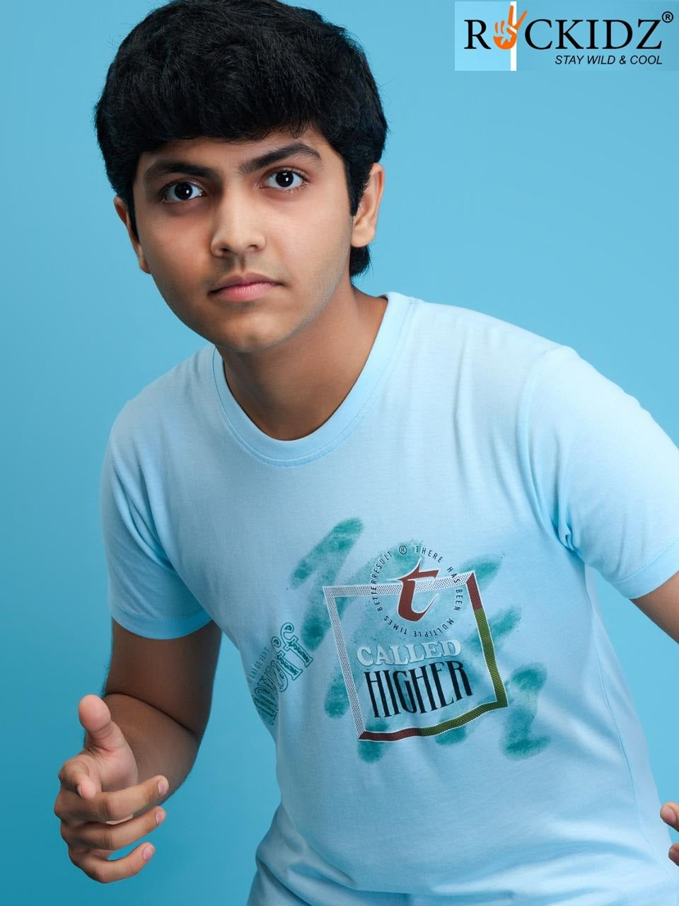 Rk 1033 Rockidz Cotton Biowashed Boys Tshirt Wholesaler India
