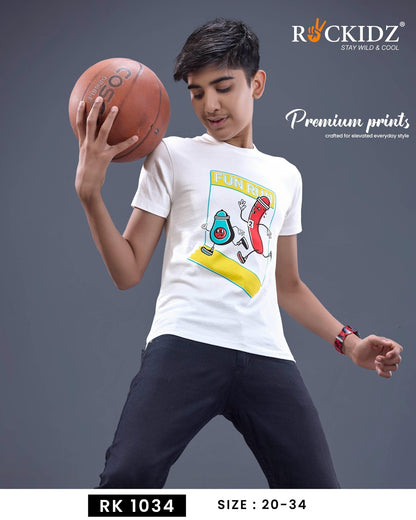 Rk 1034 Rockidz Cotton Boys Tshirt Exporter India