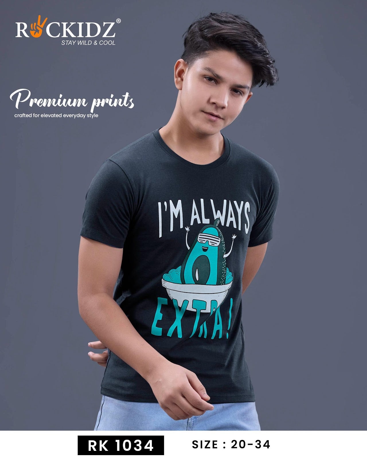 Rk 1034 Rockidz Cotton Boys Tshirt Exporter India