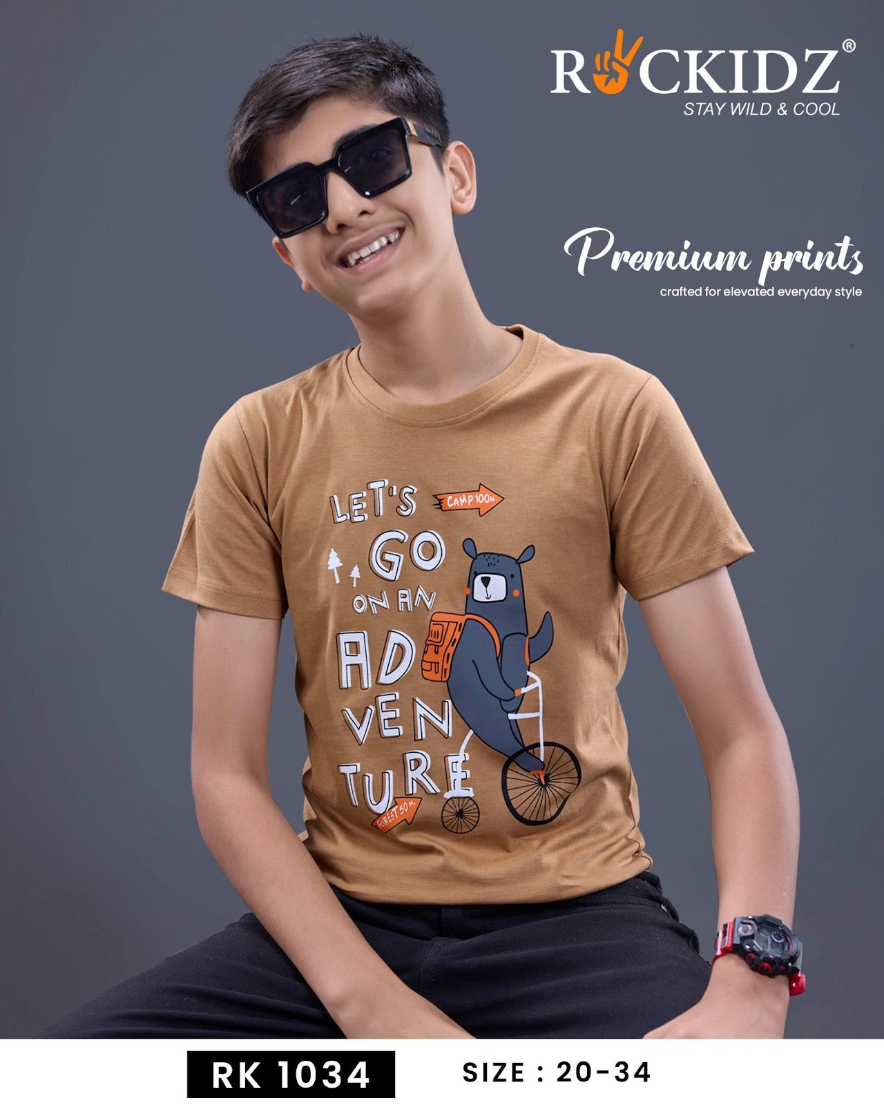 Rk 1034 Rockidz Cotton Boys Tshirt Exporter India