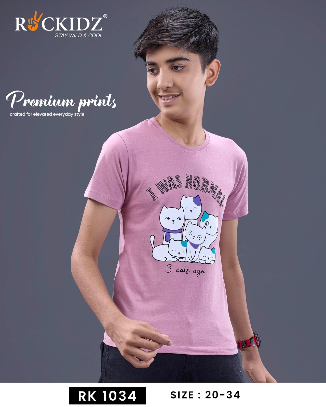 Rk 1034 Rockidz Cotton Boys Tshirt Exporter India