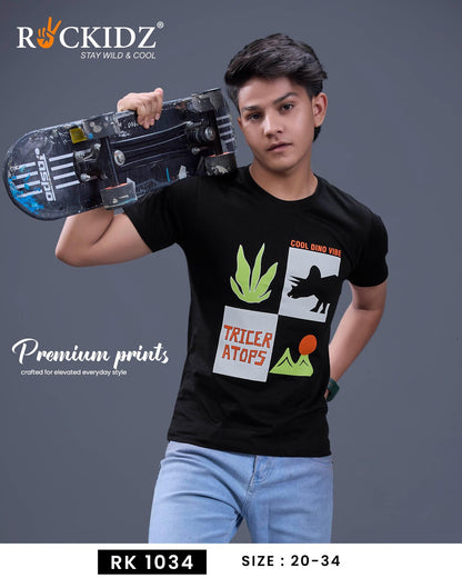 Rk 1034 Rockidz Cotton Boys Tshirt Exporter India