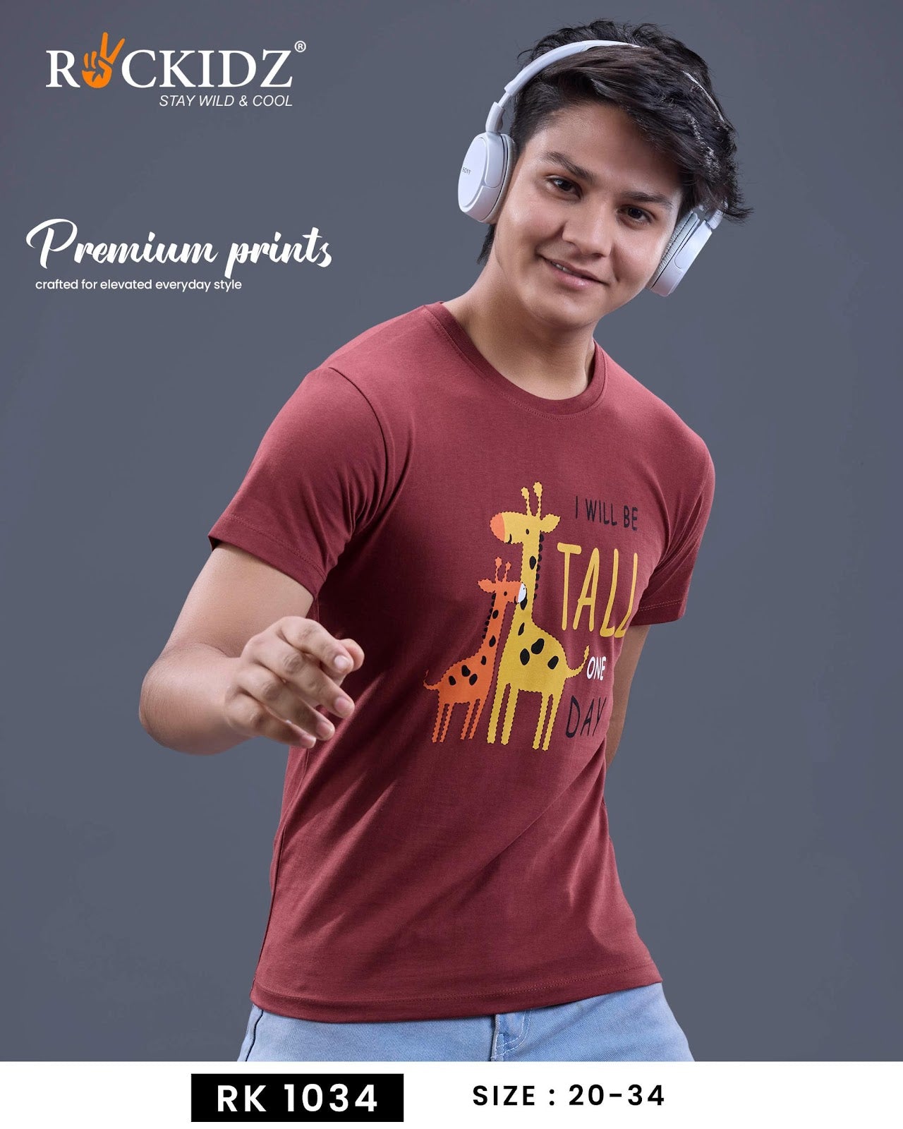 Rk 1034 Rockidz Cotton Boys Tshirt Exporter India