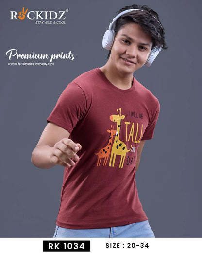 Rk 1034 Rockidz Cotton Boys Tshirt Exporter India