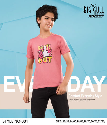 Rocket Big Gull Biowash Boys Tshirt Exporter Gujarat