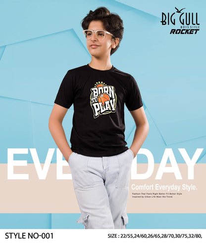 Rocket Big Gull Biowash Boys Tshirt Exporter Gujarat