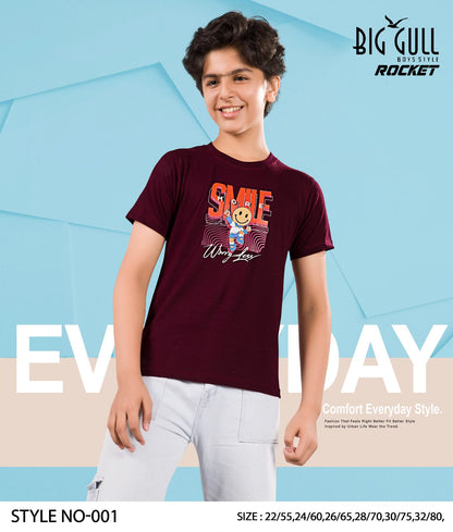 Rocket Big Gull Biowash Boys Tshirt Exporter Gujarat