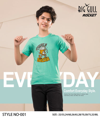 Rocket Big Gull Biowash Boys Tshirt Exporter Gujarat