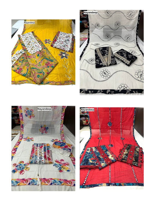 Rocket Nayandeep Cotton Dress Material Wholesale