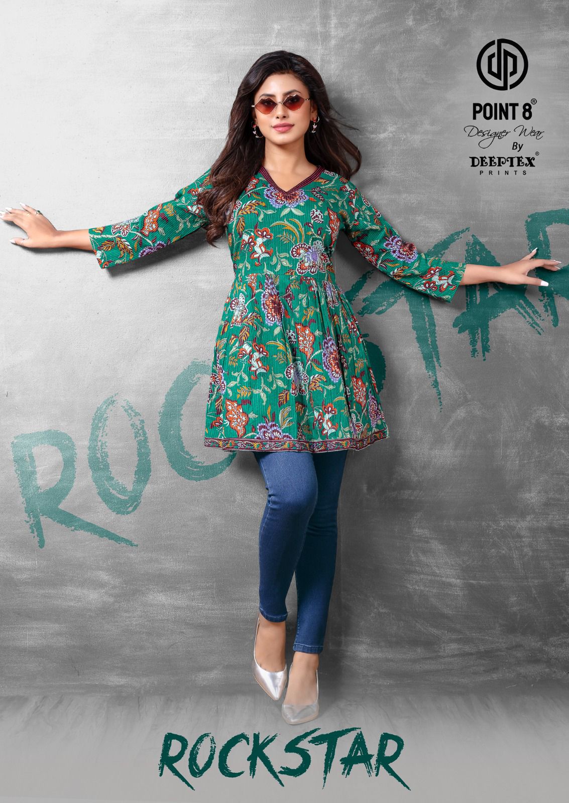 Rockstar Deeptex Prints Cotton Designer Long Top Wholesale Price