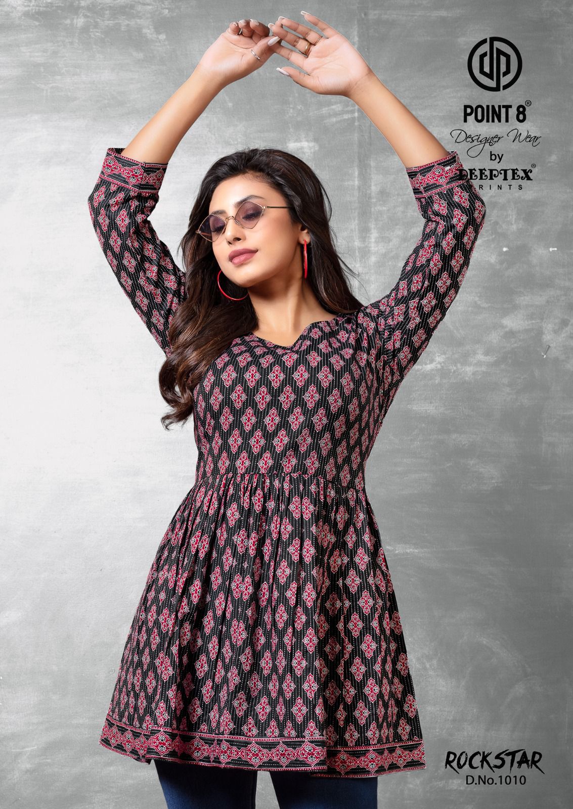 Rockstar Deeptex Prints Cotton Designer Long Top Wholesale Price