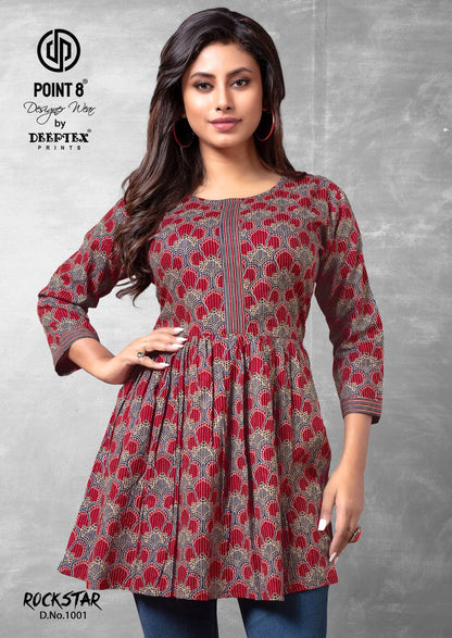 Rockstar Deeptex Prints Cotton Designer Long Top Wholesale Price