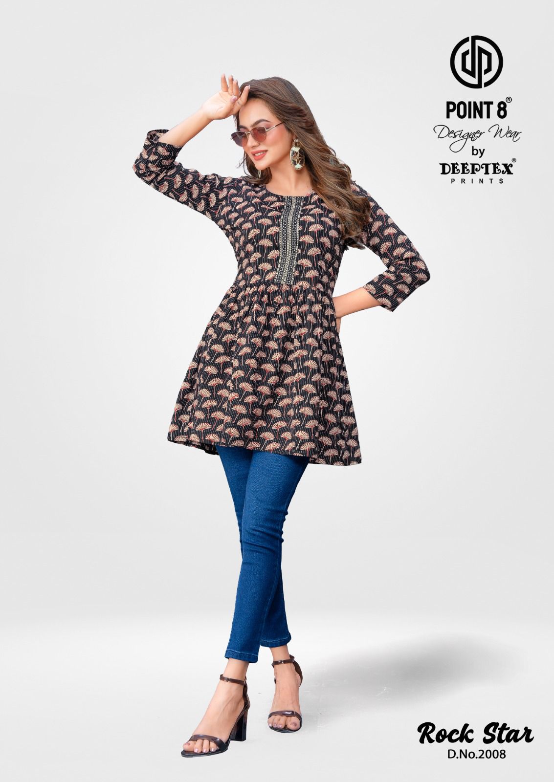 Rockstar Vol 2 Deeptex Prints Cotton Designer Long Top Wholesale Price