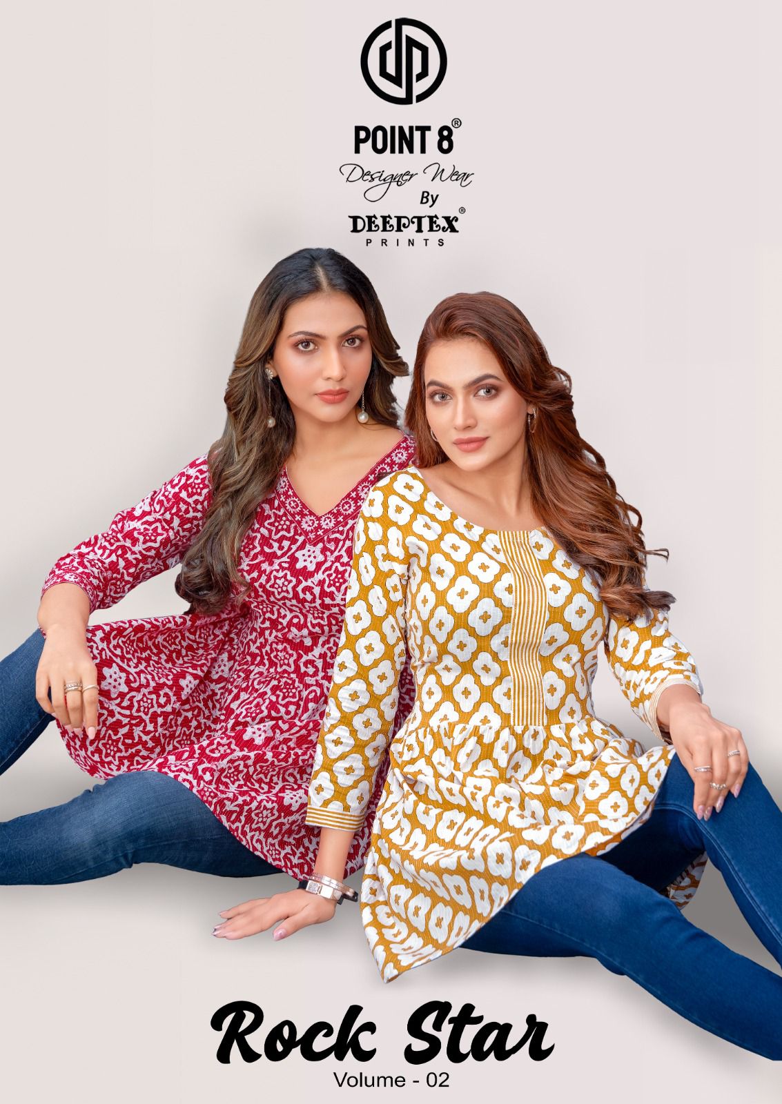 Rockstar Vol 2 Deeptex Prints Cotton Designer Long Top Wholesale Price
