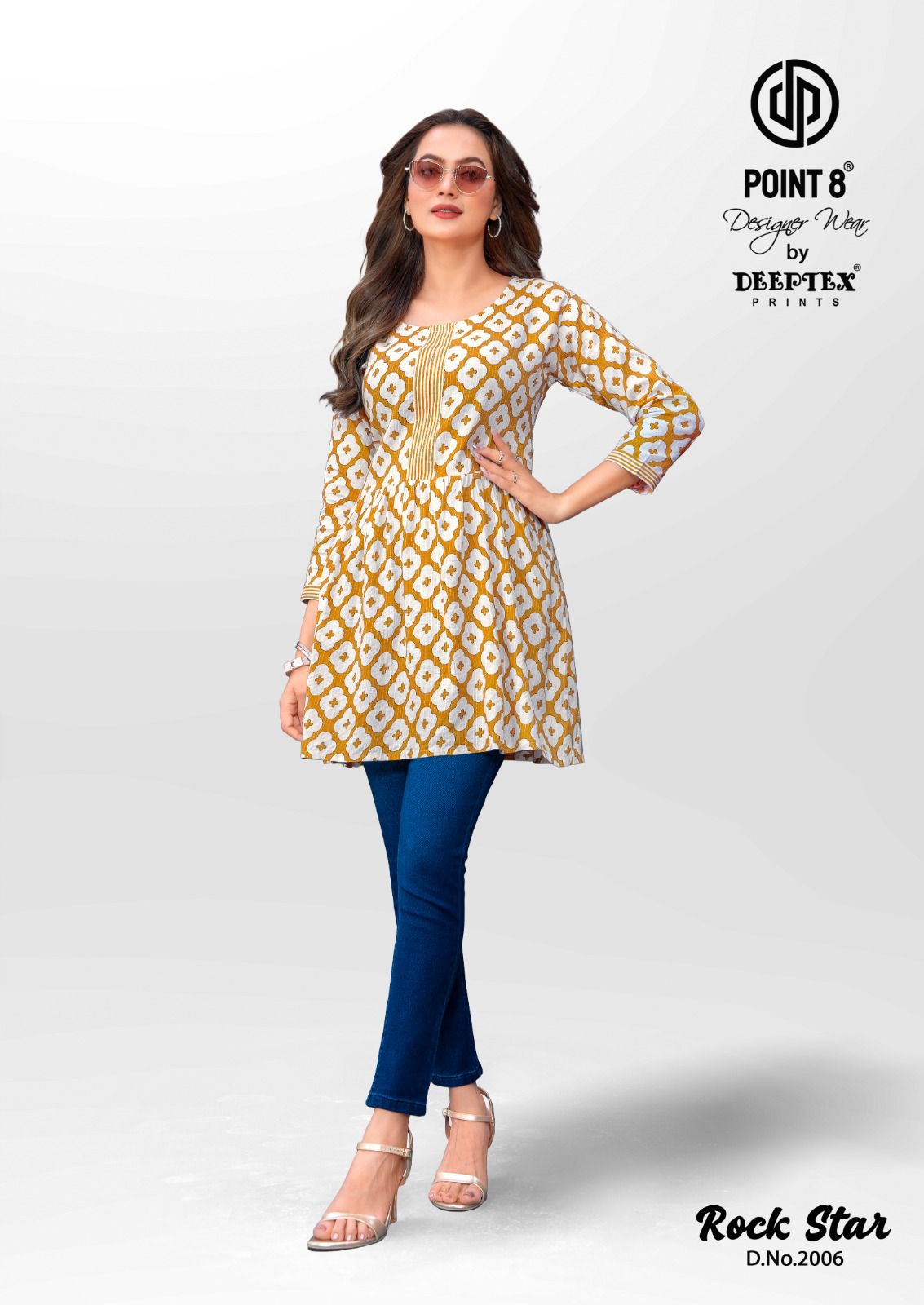 Rockstar Vol 2 Deeptex Prints Cotton Designer Long Top Wholesale Price