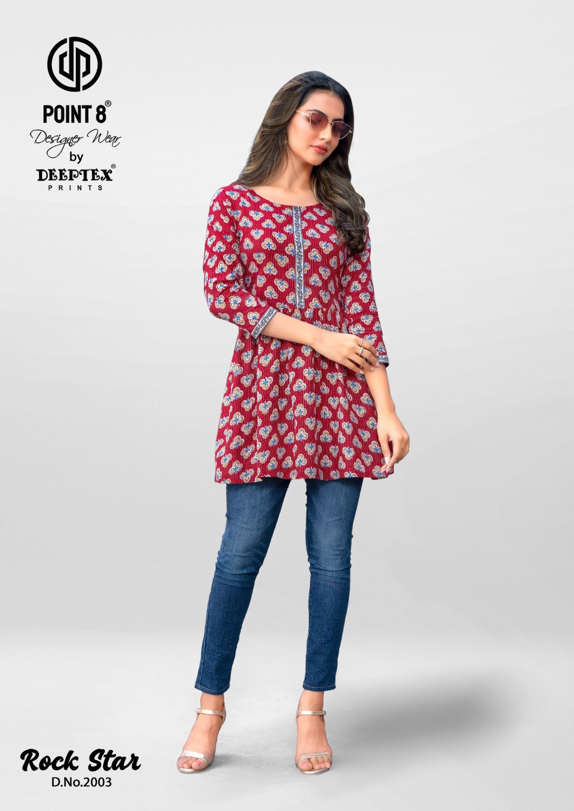 Rockstar Vol 2 Deeptex Prints Cotton Designer Long Top Wholesale Price