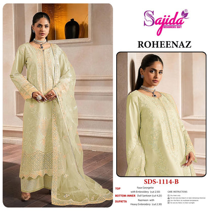 Roheenaz Sajida Georgette Pakistani Salwar Suits Supplier Gujarat