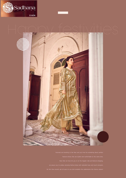 Rohi Sadhana Pure Lawn Pant Style Suits Wholesaler Ahmedabad