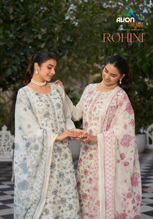 Rohini Avon Trendz Linen Pant Style Suits Wholesale Price