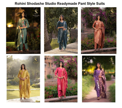 Rohini Shodashe Studio Viscose Readymade Pant Style Suits Supplier Ahmedabad