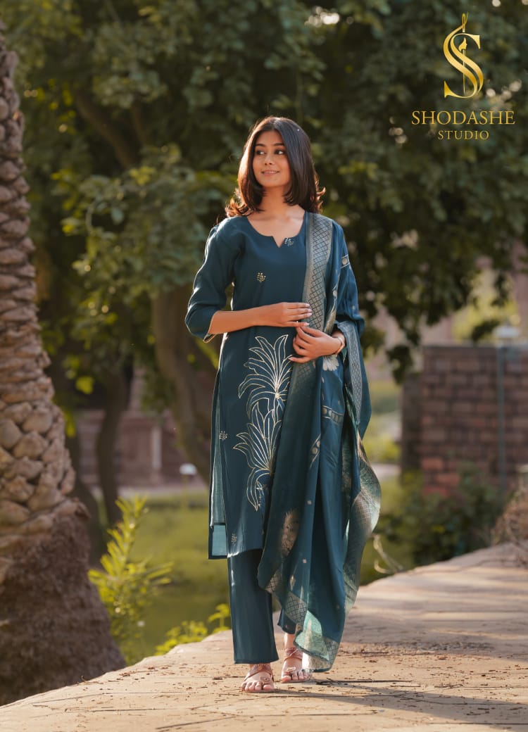 Rohini Shodashe Studio Viscose Readymade Pant Style Suits Supplier Ahmedabad