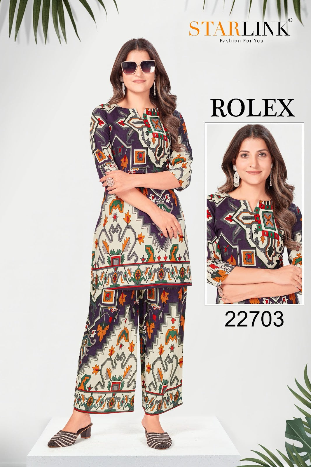 Rolex Starlink Rayon Co Ord Set Manufacturer Ahmedabad