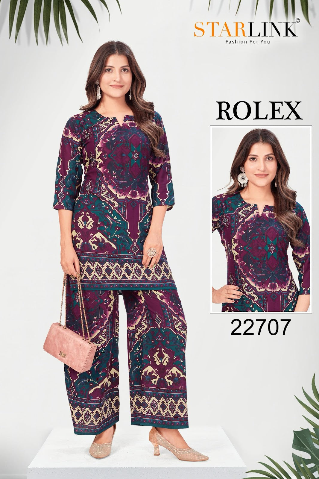 Rolex Starlink Rayon Co Ord Set Manufacturer Ahmedabad