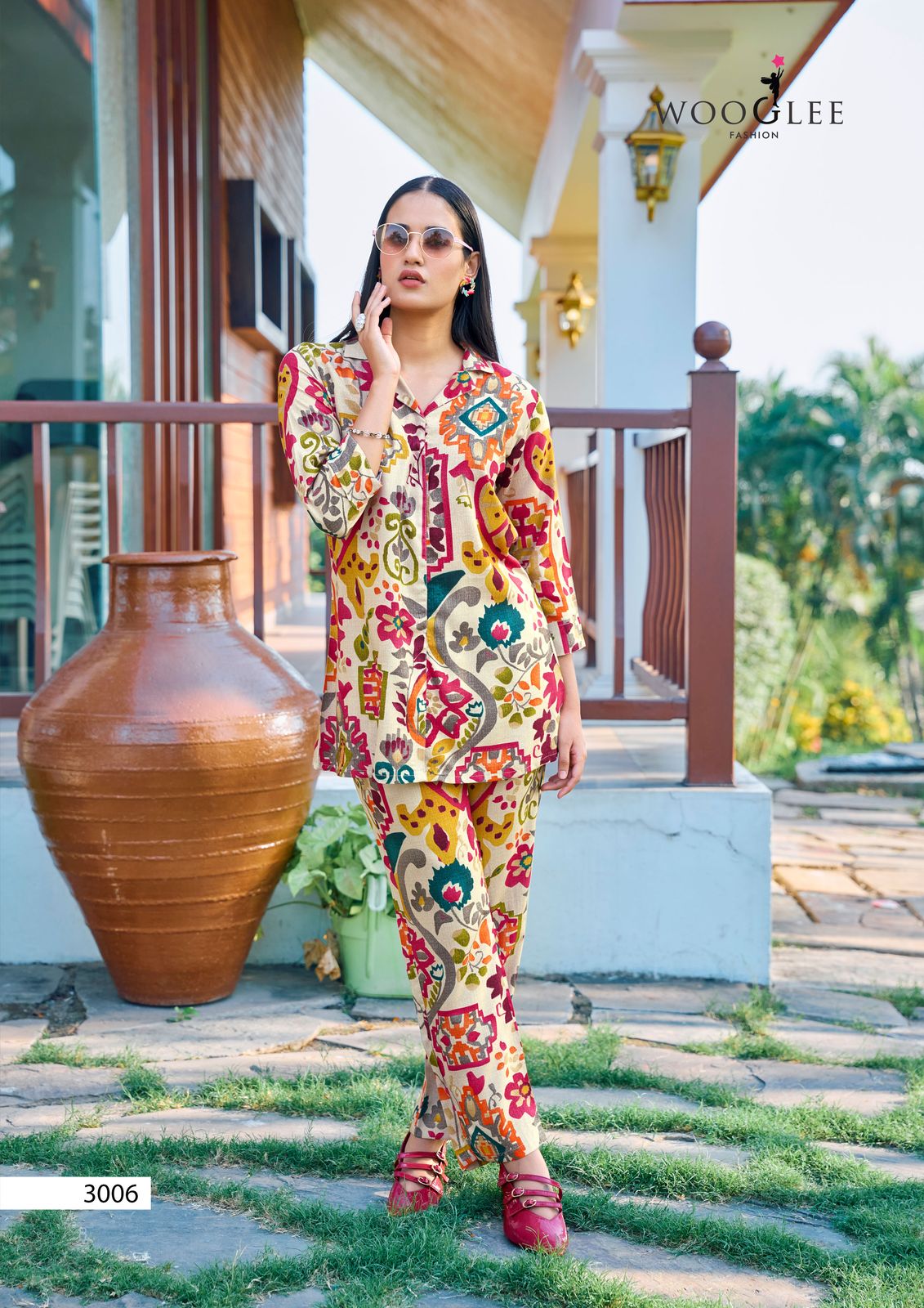 Rolex Wooglee Rayon Co Ord Set Exporter Ahmedabad