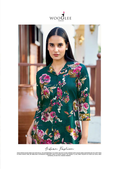 Rolex Wooglee Rayon Co Ord Set Exporter Ahmedabad