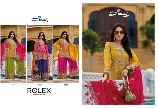 Rolex Your Choice Chinon Pakistani Readymade Suits Exporter