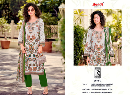 Rolls Royce 3972 Bipson Prints Viscose Muslin Pant Style Suits Exporter India