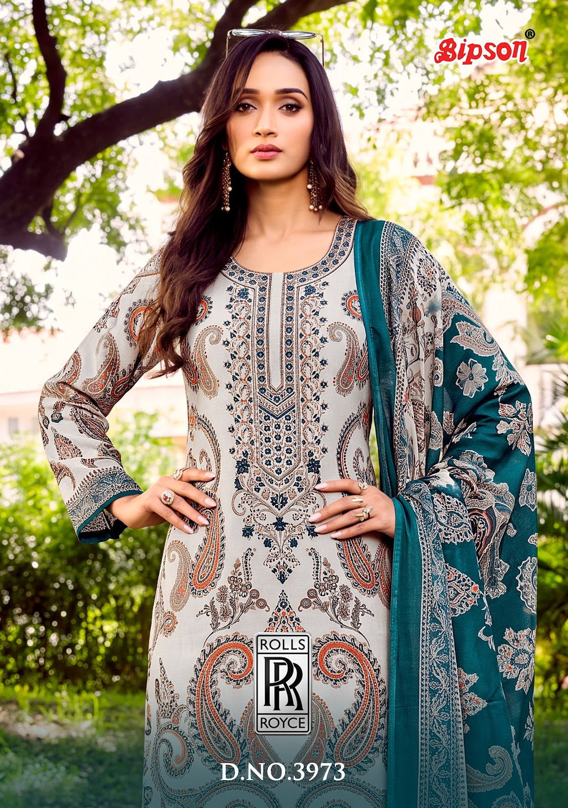 Rolls Royce 3973 Bipson Prints Viscose Muslin Pant Style Suits Wholesale Rate