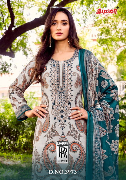 Rolls Royce 3973 Bipson Prints Viscose Muslin Pant Style Suits Wholesale Rate