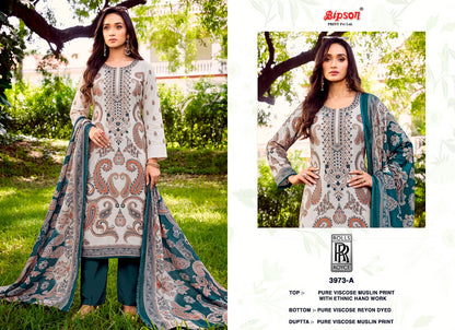 Rolls Royce 3973 Bipson Prints Viscose Muslin Pant Style Suits Wholesale Rate