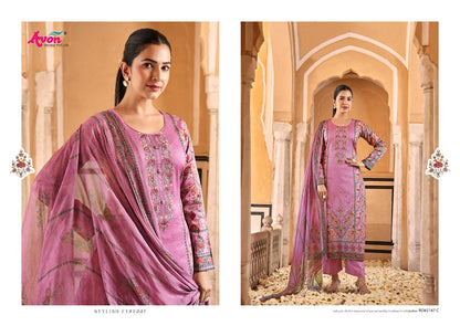 Roma Avon Trendz Jaam Satin Pant Style Suits Supplier Gujarat
