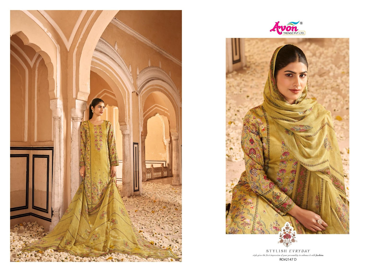 Roma Avon Trendz Jaam Satin Pant Style Suits Supplier Gujarat