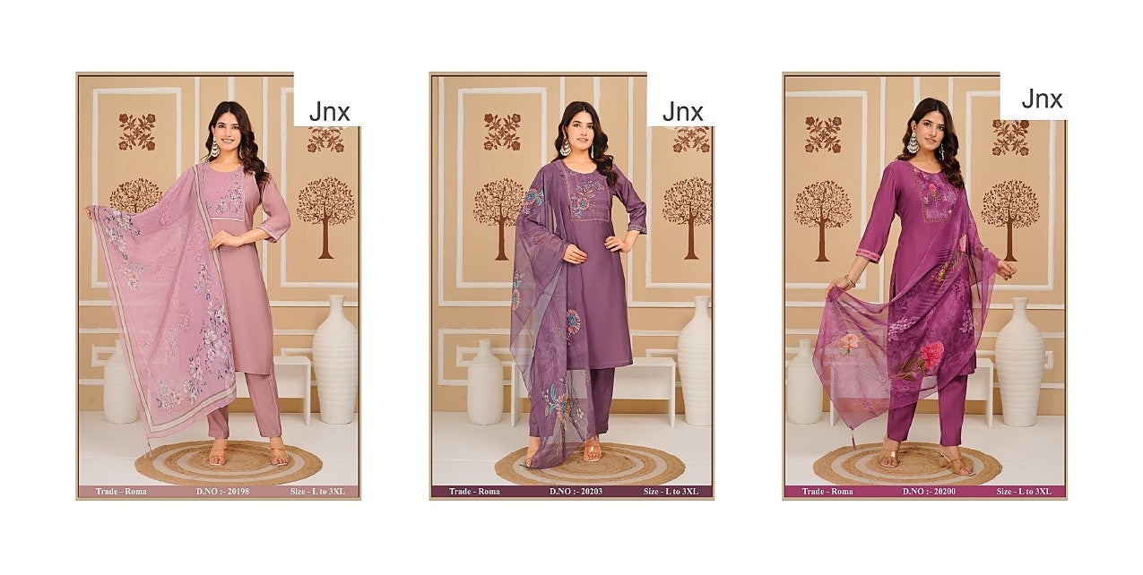 Roma Jnx Roman Readymade Pant Style Suits Wholesale Rate