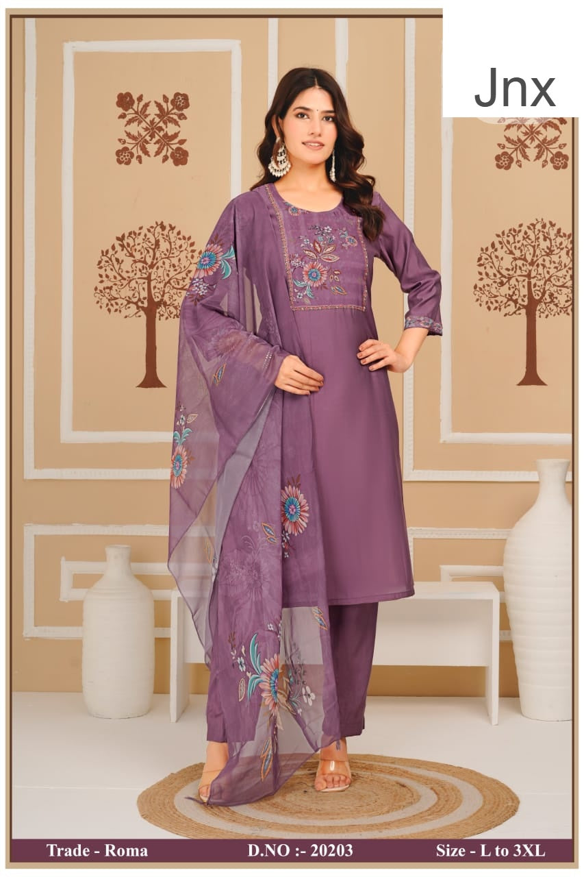 Roma Jnx Roman Readymade Pant Style Suits Wholesale Rate