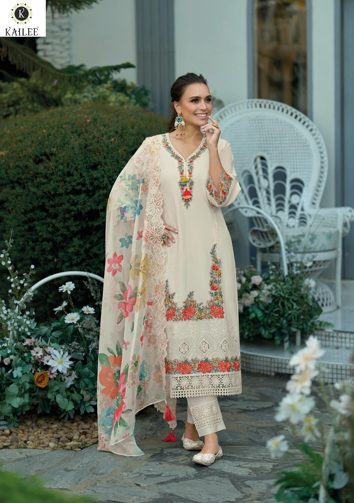 Roma Kailee Fashion Readymade Cotton Pant Suits Manufacturer