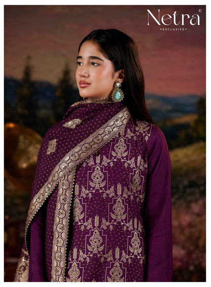 Roma Netra Bemberg Pant Style Suits Exporter Ahmedabad