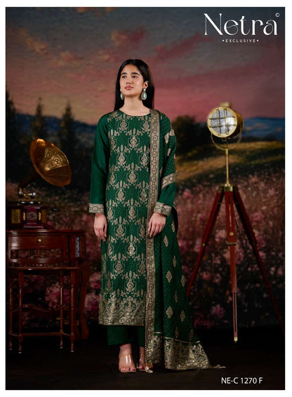 Roma Netra Bemberg Pant Style Suits Exporter Ahmedabad