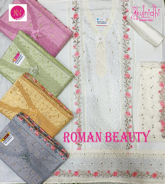 Roman Beauty Kulnidhi Roman Silk Salwar Suits Wholesale Price