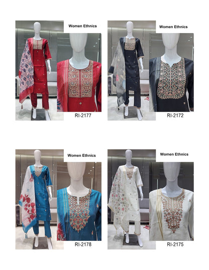 Roman Gadwal 0607 Women Ethnics Readymade Pant Style Suits Wholesaler India