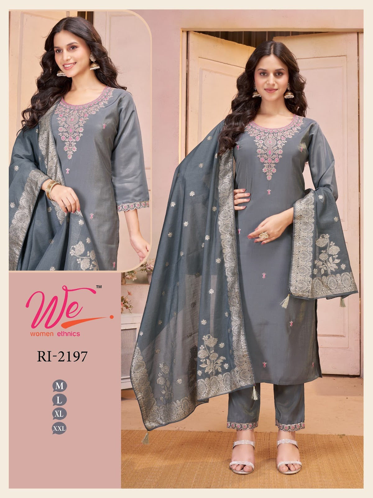 Roman Shimmer 0606 Women Ethnics Readymade Pant Style Suits Exporter Gujarat