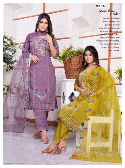 Roman Silk 040625 Maira Readymade Pant Style Suits Wholesaler India