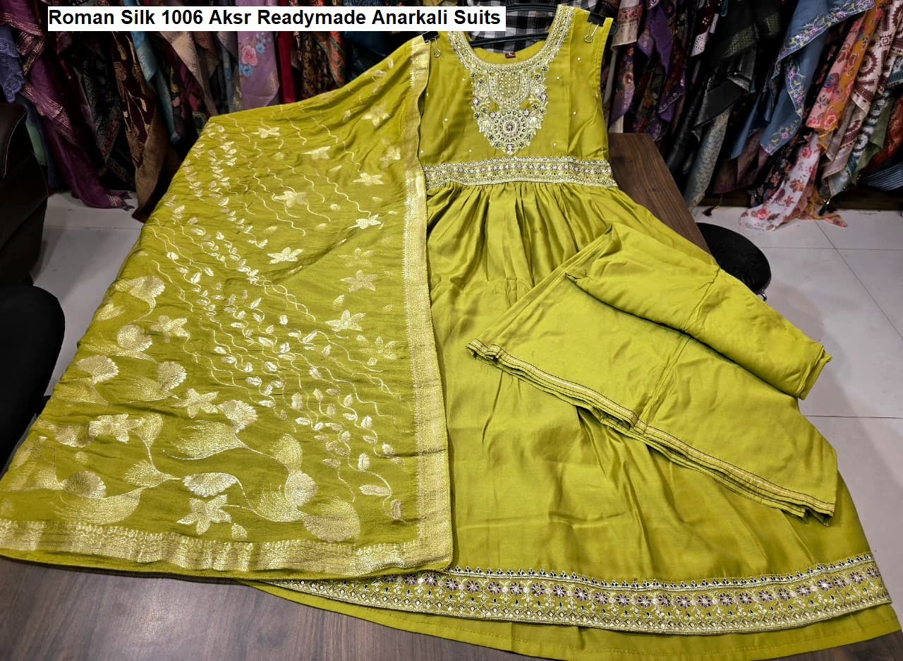 Roman Silk 1006 Aksr Readymade Anarkali Suits Wholesale Rate