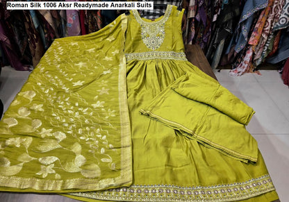 Roman Silk 1006 Aksr Readymade Anarkali Suits Wholesale Rate